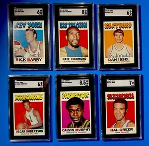 RARE 1971-72 Topps Basketball COMPLETE 233 Set +6 Graded HOFers - BEAUTIFUL SET! - Picture 1 of 20