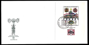 Checoslovaquia Bl. 29 FDC, 50 años sellos Checoslovaquia, sin usar - Imagen 1 de 1