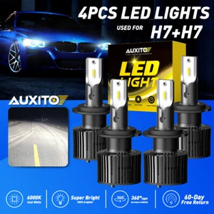 Kit de conversión de faros LED AUXITO H7+H7 bombillas 6000K blanco - Imagen 1 de 11