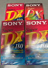Bulk Lot Sony Super DX E-180 VHS Tapes NEW Sealed x4