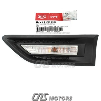 GENUINE FENDER SIDE REPEATER LAMP DRIVER for 10-13 KIA SOUL OEM 877712K100⭐⭐⭐⭐⭐ - Imagem 1 de 3