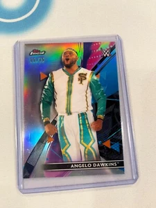 2021 Topps WWE Finest ROSE GOLD Refractor Parallel #42 Angelo Dawkins #6/75 - Picture 1 of 2