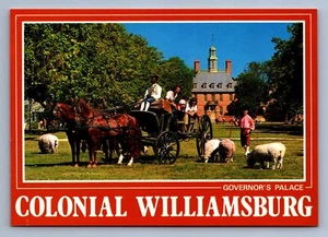 Postcard Vtg Virginia Williamsburg Governor's Palace Colonial Historic 4 x 6 - Picture 1 of 2