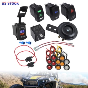 Kit legal universal de bocina de calle con bocina de giro ATV UTV para Polaris Dirt Bike RZR EE. UU. - Imagen 1 de 12