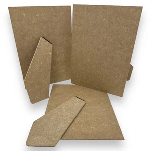 8 x 6” MDF Strut Backs Stands Replacement Brown Long Photo Frame Pack of 3 - Picture 1 of 1