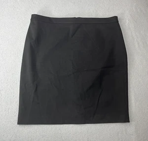 J Crew Factory Pencil Skirt Womens 18 Black Knee Length Classic Career Chic - Picture 1 of 8