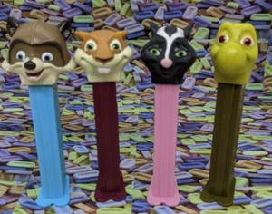 Set 4 film PEZ Over the Hedge! Distributori da collezione vecchi ritirati - Foto 1 di 1