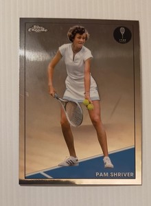 2021 Topps Chrome Tennis Base Card - Pam Shriver #61