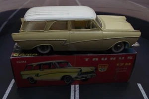 Blechspielzeug Gama Ford Taunus Kombi mit Karton (Nachbau) aus den 60er Jahren - Bild 1 von 7