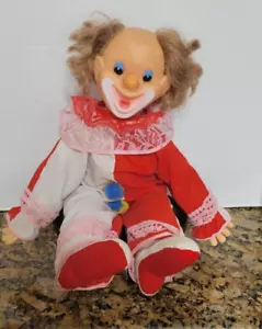 Vintage Remco Laughing Clown Electronic Doll Toy Plush & Plastic Untested - Picture 1 of 9