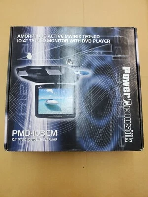 Power Acoustik Car DVD Player PMD-103CM TFT-LCD monitor 10.4" NEW!!! in Open Box - Image 1 of 3