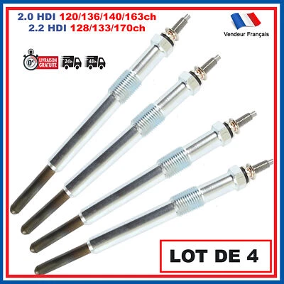 4 Bougie Préchauffage pour C4 C5 307 308 407 508 807 Boxer Jumper 2.0 2.2 HDI - Imagen 1 de 4