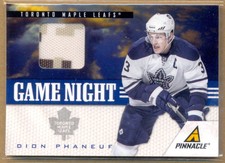 2011-12 Pinnacle Game Night Materials #44 Dion Phaneuf Jersey