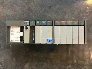 Allen BradleySLC 5/03 CPU PLC with SLC 500 1746-P4 Power Supply and I/O Modules - Picture 1 of 4