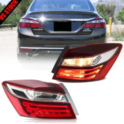 For 2016-2017 Honda Accord Sedan Tail Light Assembly Outer Pair Left&Right Side Foto 1 de 4