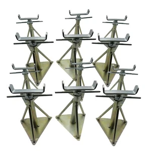 Static Caravan Axle Stands Medium X12 (Extra Wide Mobile Home Support 13" - 18") - Picture 1 of 7