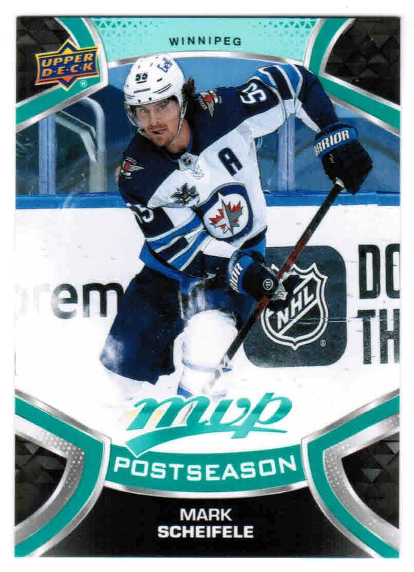 21/22 2021 UD UPPER DECK MVP MARK SCHEIFELE PS7 POSTSEASON INSERT WINNIPEG JETS