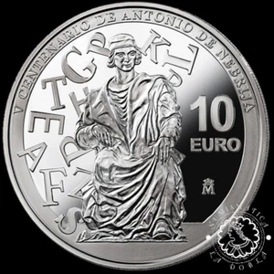 LADOBLA - 2022 - Estuche 10 EUROS - Antonio de Nebrija - ESPAÑA - Picture 1 of 3