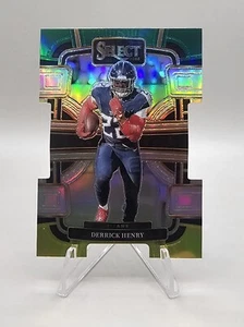 2023 Select #95 Derrick Henry Yellow/Green Prizm Die-Cut 💥 Titans - Picture 1 of 2