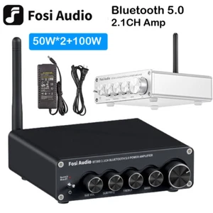 Fosi Audio BT30D 2.1 Channel Bluetooth 5.0 Sound Power Amplifier 100W+50W*2 - Picture 1 of 11