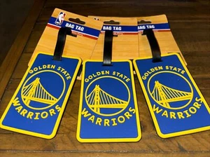 NBA Official Golden State Warriors Luggage Tag Travel Bag ID Golf Tag FREESHIP - Picture 1 of 2