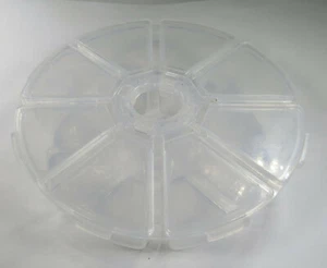 Sortierbox Rund 8 Fächer jedes Fach einzeln zum öffnen - ø 10cm - Rondell - Picture 1 of 1