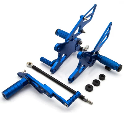 Juego trasero CNC reposapiés estriba cambio GP YZF R1 2009 2010 2011 2012-2014 para Yamaha Foto 1 de 4