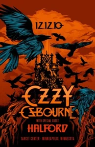 Ozzy Osbourne Rob Halford Framed Tour Poster - Picture 1 of 2