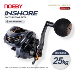 Noeby 1200P Baitcasting Fishing Reel Inshore Full Metal Body 6.3:1 Rear Ratio - Picture 1 of 7