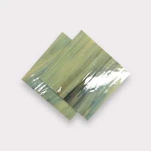 2er Pack Black Oyster Pearl Prisma COE 96 Schmelzglasplatten / Mosaik Quadrate - Bild 1 von 3