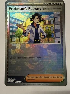 Professor's Research 125/131 Poke Ball Holo Prismatic Evolutions Pokemon TCG NM - Picture 1 of 2