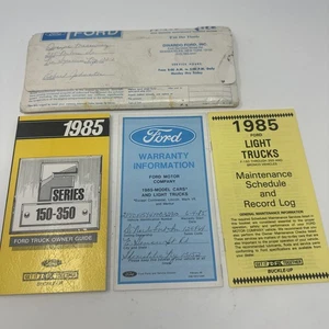 Original Owners Manual Operators Guide Ford F 150 - 350 Series 1985 Ford Truck - Foto 1 di 5