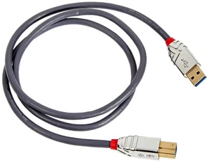 LINDY 36661 1m USB 3.0 Typ A an B Kabel, Cromo Line 1m Chrom-Line - Bild 1 von 5
