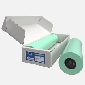 Carta grande formato 24" x 500' Green Bond Engineering 20 libbre | 92 luminosa | 2 rotoli... - Foto 1 di 6