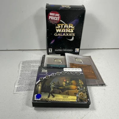 Star Wars Galaxies: An Empire Divided (PC, 2003) box & manual - Image 1 of 4