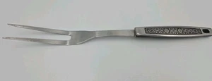 Vtg Riviera Japan Serving Fork Stainless Cooking Utensil w/Floral Designs GUC - Picture 1 of 7