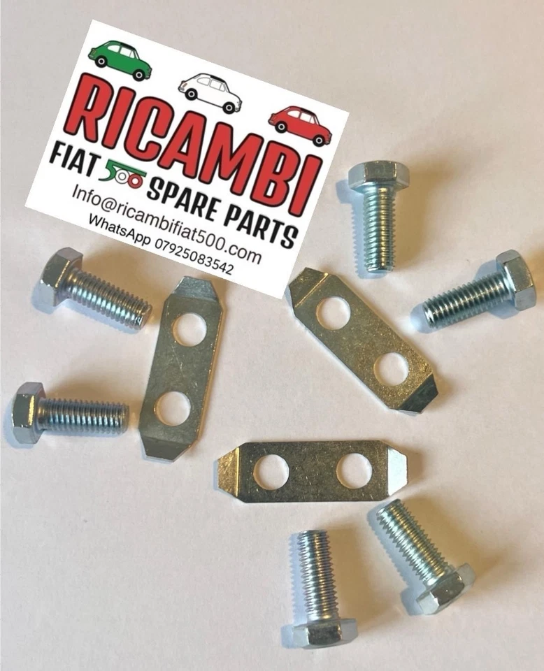 Kit de arandela y pernos de lengüeta de bloqueo de volante clásico Fiat 500 126  Foto 1 de 1