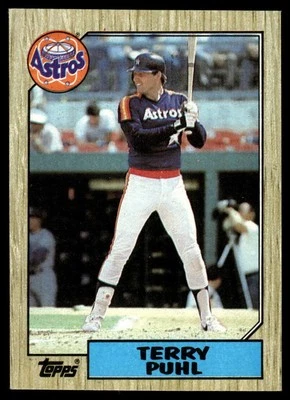 1987 Topps #693 Terry Puhl - Image 1 of 2