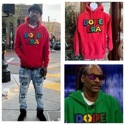 Sudadera con Capucha Mistah Fab DOPE ERA Oakland Estilo Nintendo Roja M Hecha en EE. UU. RARA Foto 1 de 4