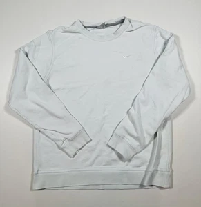Sudadera Nike Extra Grande Blanca Cuello Redondo Pullover 100% Algodón Swoosh - Imagen 1 de 8
