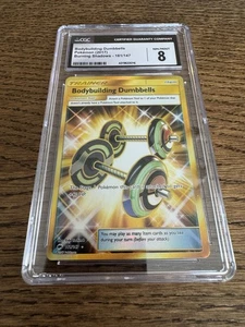 Bodybuilding Dumbbells (Secret) 161/147 - Pokémon - Burning Shadows - Picture 1 of 2