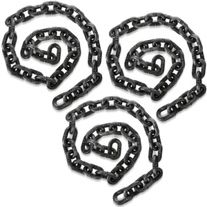 3 Pieces Halloween Plastic Chain Links 5 Feet Fake Chain Costume Props Hallow... - Picture 1 of 7