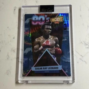 Sugar Ray Leonard Wild Card Decades 90s National Convention Edition #d /8 SSP - Picture 1 of 2
