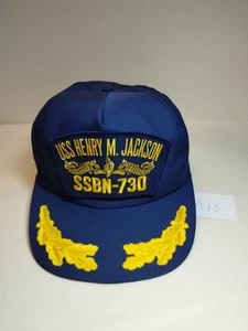 USS HENRY M. JACKSON SSBN-730 Blue Cap Gold Leaves Snapback - Bild 1 von 7