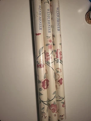 3 Rolls Westchester Prints FLORAL BOTANICAL Vinyl Wallpaper 60sq.Per Roll NEW  Foto 1 de 4