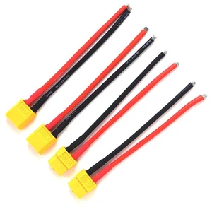 2 Paar XT60 Stecker Buchse/Stecker mit Gehäuse 10CM Silikonkabel 14AWG - Bild 1 von 6