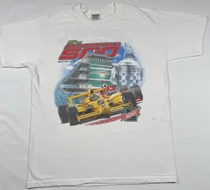 Maglietta Vintage 2003 Indianapolis 500 Starting Lineup IndyCar Racing Tee Y2K M - Foto 1 di 7