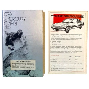 FORD Mercury Capri Owner's Manual & Operator's Guide RARE November 1978 - Picture 1 of 10