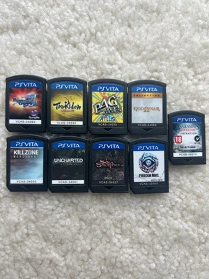 9 Asian/English PlayStation PS Vita Games Lot CARTS Only -tested- - Image 1 of 2
