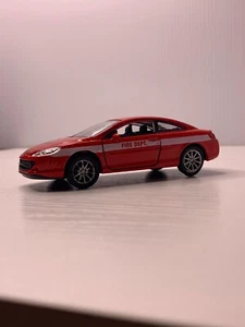 Welly No. 42368 Peugeot 407 Coupe Red Fire Department Vintage Die Cast Car - Picture 1 of 19
